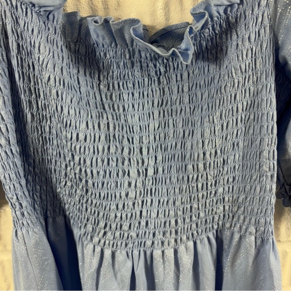 Hill House Nesli Nap Dress - Blue Sparkle Large - Picture 6 of 8